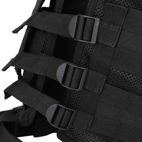 Heavy-Duty Tactical MOLLE Vest – Adjustable Plate Carrier with Extended Pouches